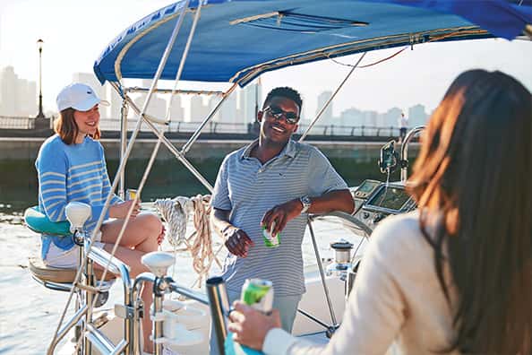 Andrew Earley with friends