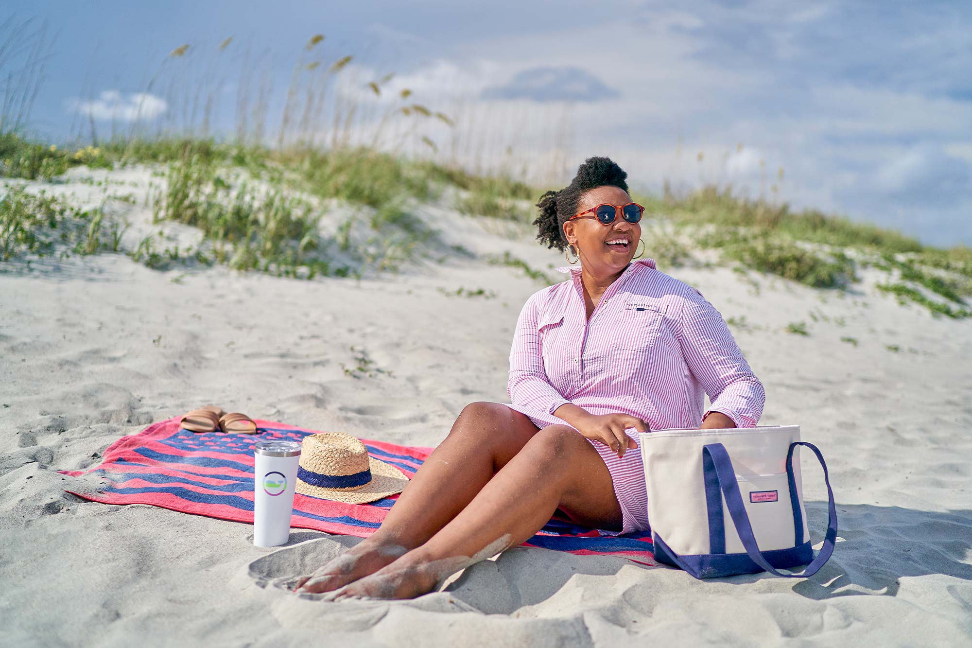 Victoria Ford on the beach