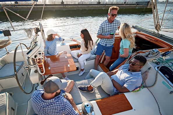 nate and friends enjoying each other's company