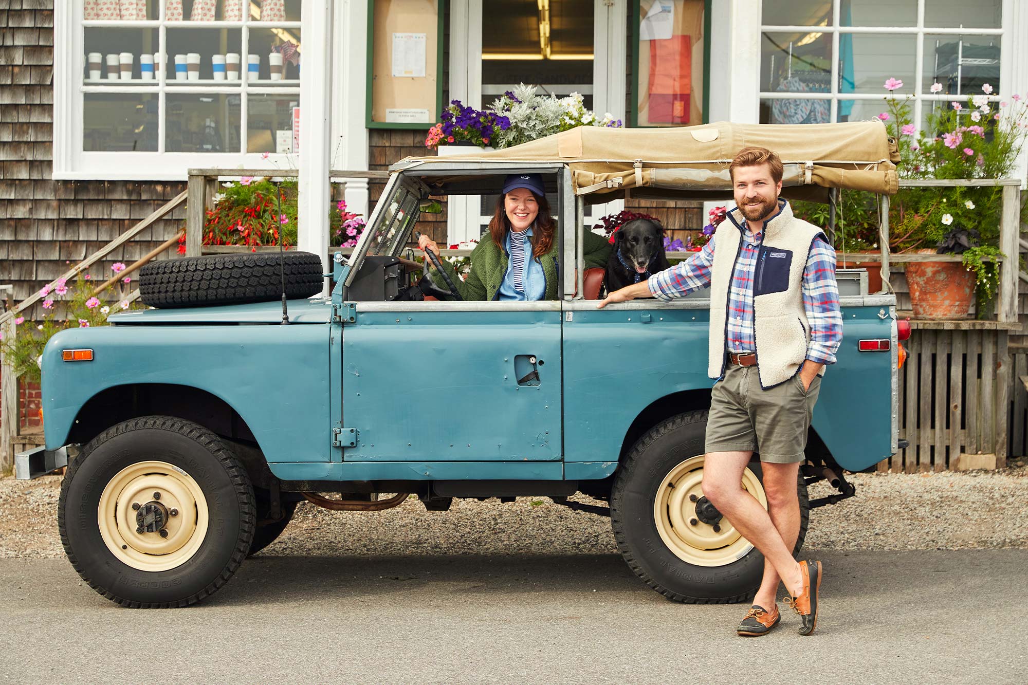 Jackie Greaney & Paul Havel with their dog