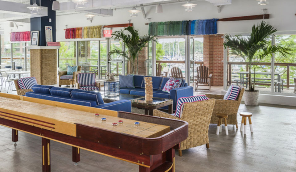 vineyard vines headquarters lunch area