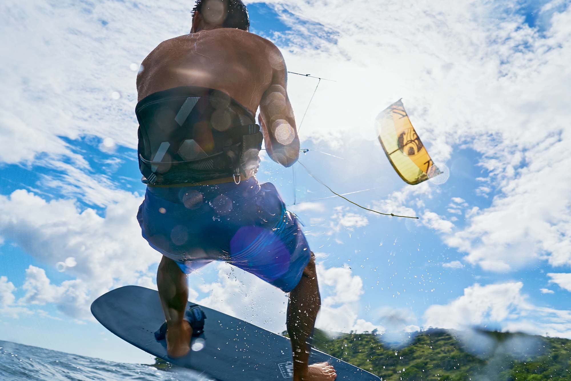 Markus Edegran kite sailing