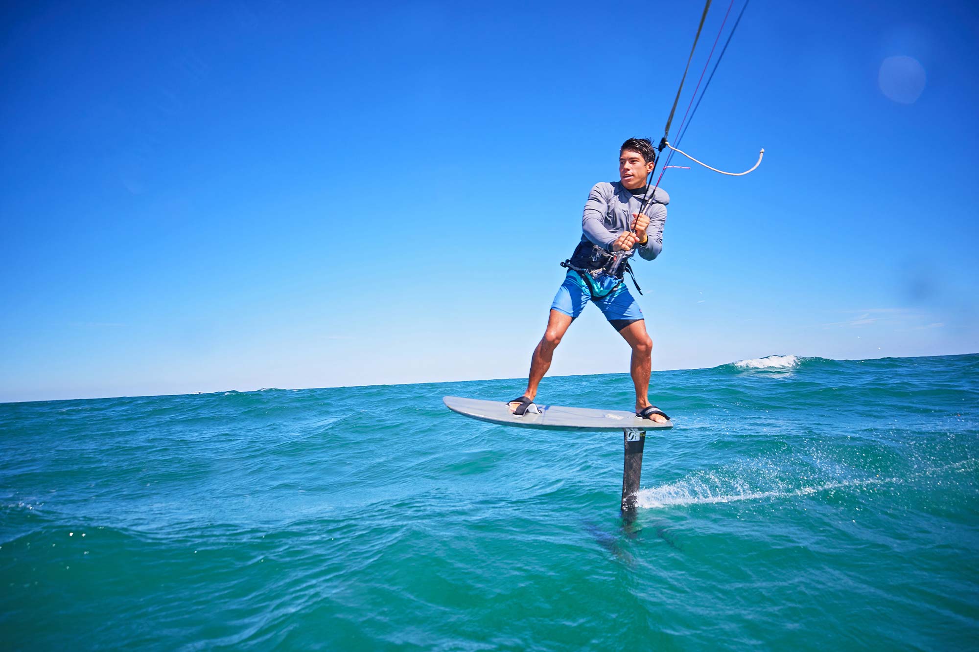 Markus Edegran kite sailing