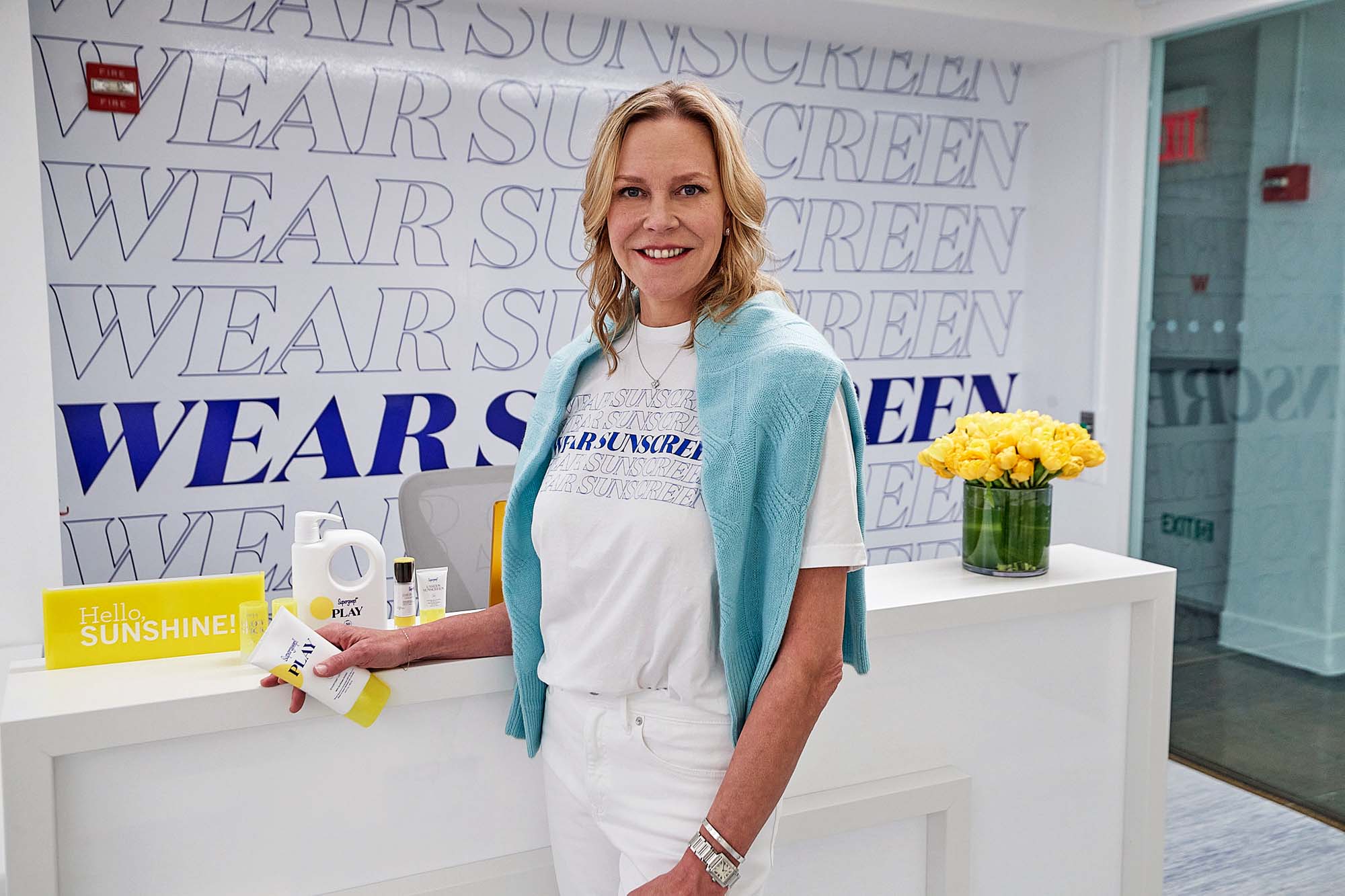 Holly Thaggard in Supergoop! HQ