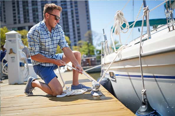 nate docking his boat