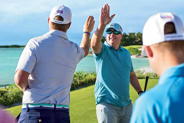 Shep Murray and friends golfing