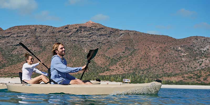 Rhett Jacobi kayaking