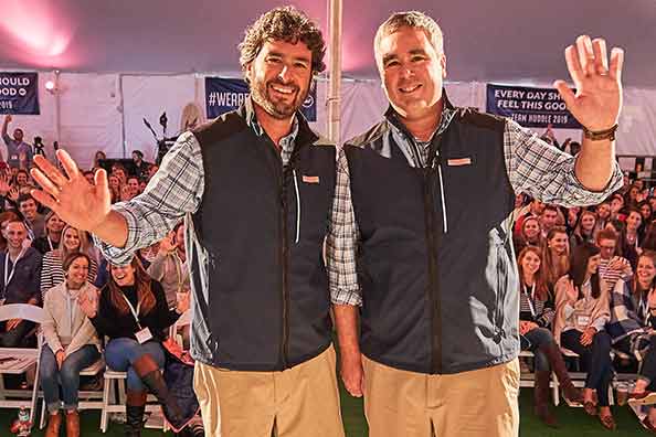 Shep and Ian Murray group company meeting