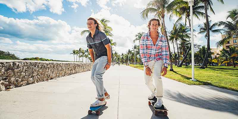 Dominic & Tristano Manzo skateboarding